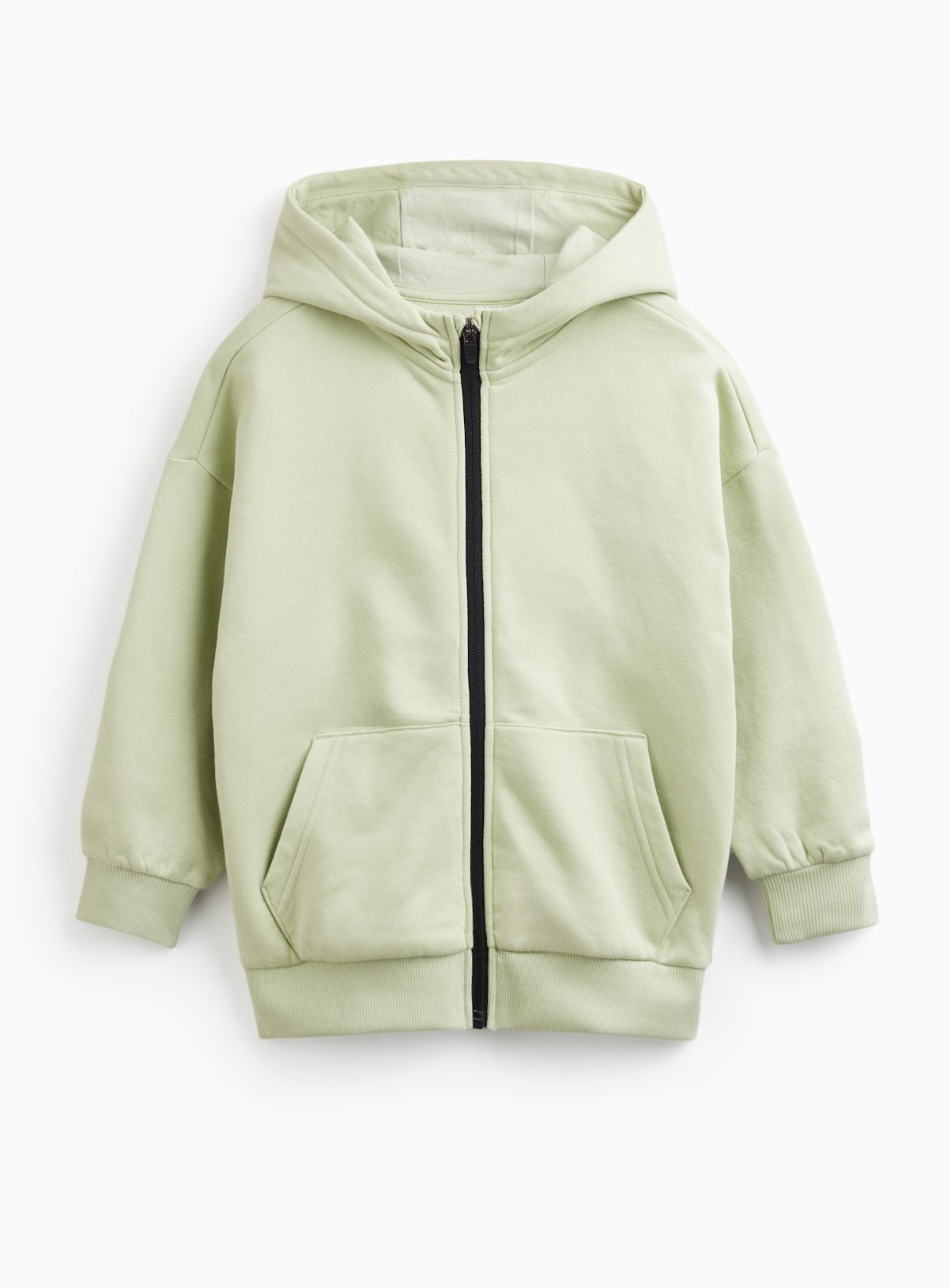 Light Green Zip Through Hoodie 11 years - Image 1 thumbnail